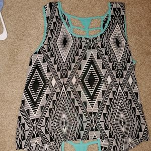 Aztec Open Back Top